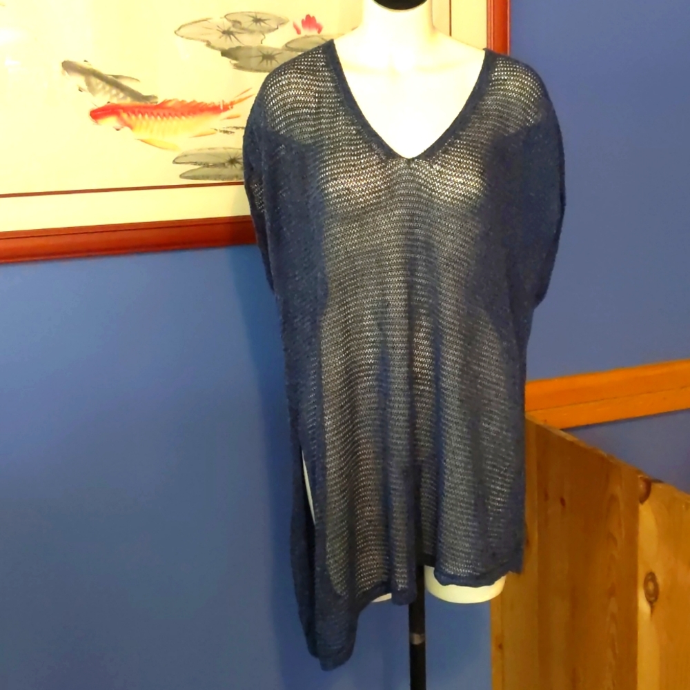Eileen Fisher Open-weave Sweater Vest XL